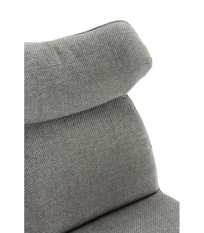 Pack de 2 sillas modelo Dimitri tapizado textil gris.