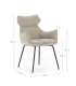 Pack de 2 sillones modelo Dimitri tapizado textil beige.