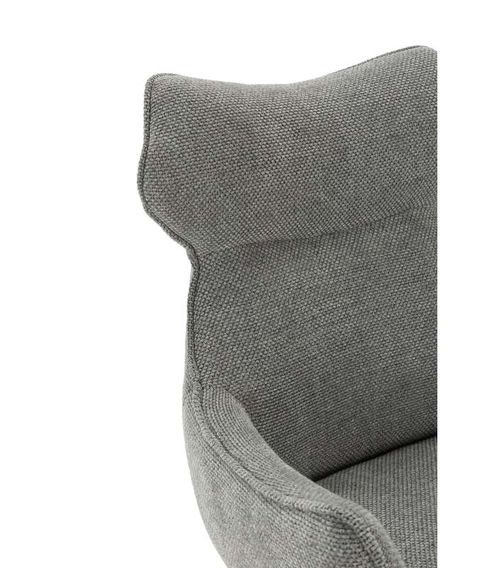 Pack de 2 sillones modelo Dimitri tapizado textil gris.