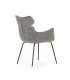 Pack de 2 sillones modelo Dimitri tapizado textil gris.