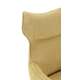 Sillones Dimitri tapizados en mostaza, pack de 2 elegantes.