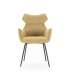 Sillones Dimitri tapizados en mostaza, pack de 2 elegantes.