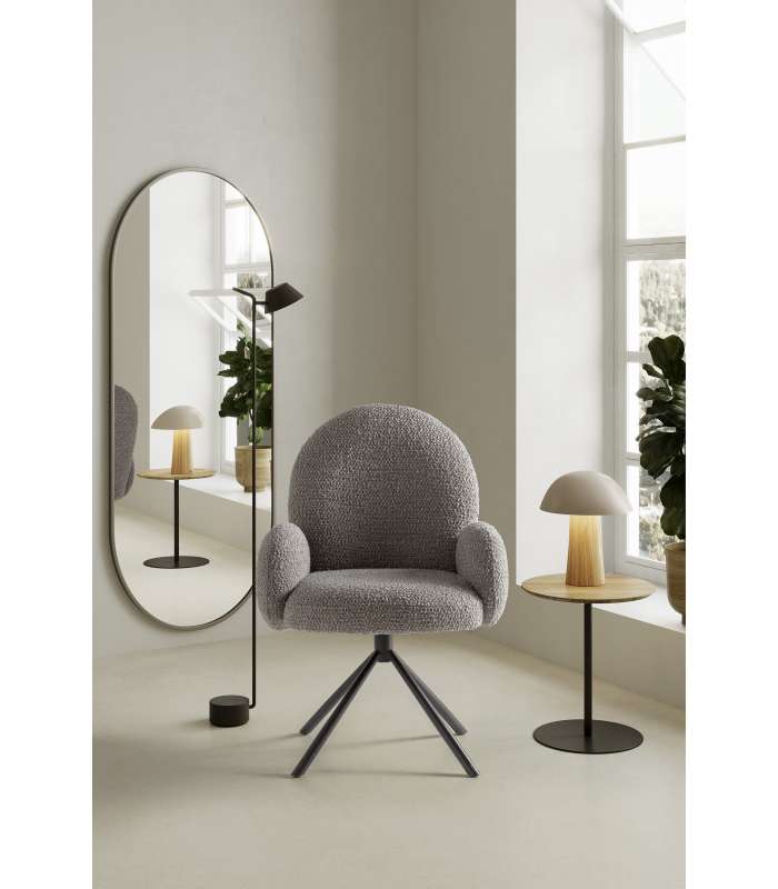 Sillón giratorio Dama con brazos, diseño elegante y cómodo