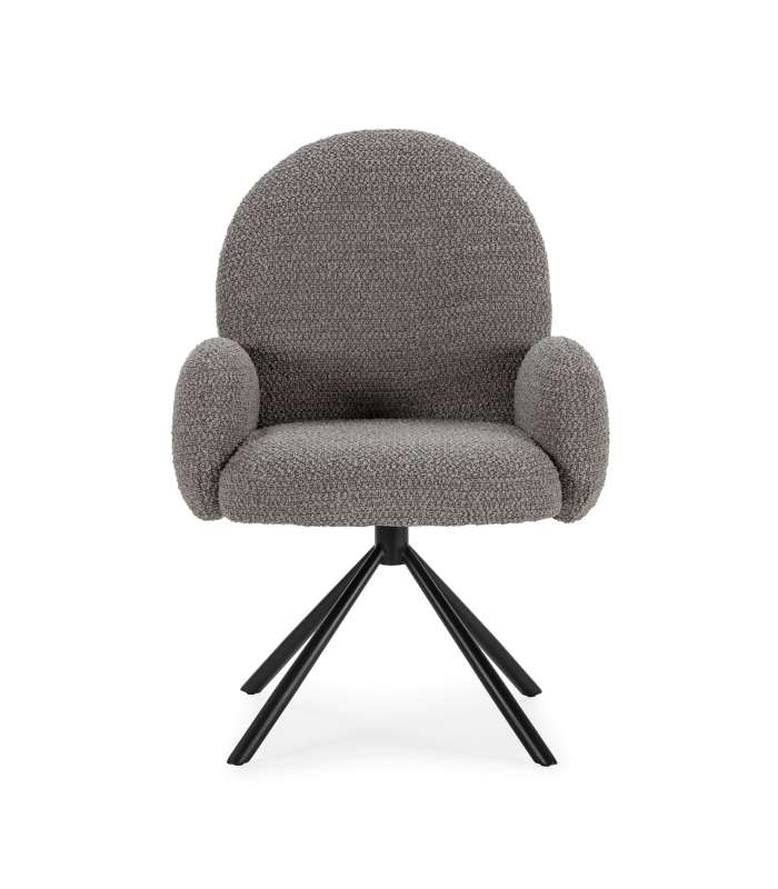 Sillón giratorio Dama con brazos, diseño elegante y cómodo