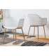 IMPT-HOME-DESIGN Lot de 2 chaises KALVIN BLANC