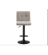 Taburete Spazio ajustable con asiento en tela beige