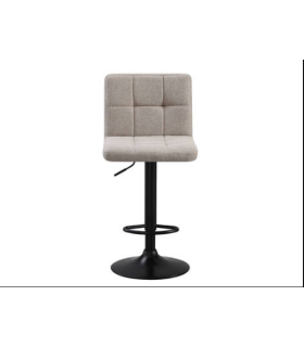 Taburete Spazio ajustable con asiento en tela beige