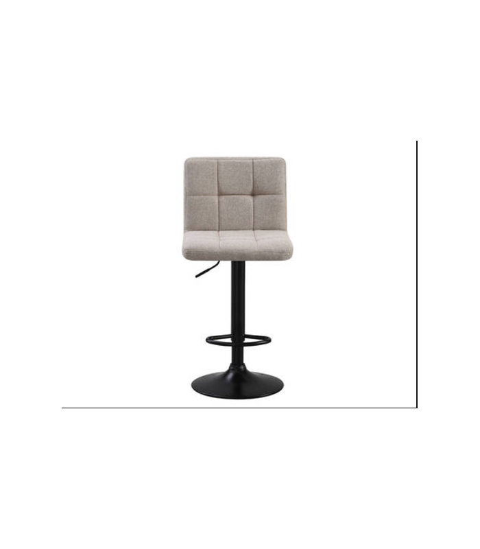 Taburete Spazio ajustable con asiento en tela beige