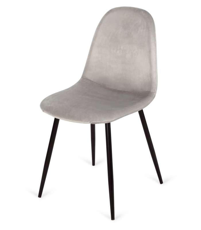 IMPT-HOME-DESIGN Pack 4 chairs upholstered in grey