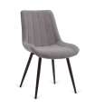 copy of Pack of 4 Valencia chairs upholstered in grey or pink stick.