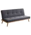 Sofa cama clic clac modelo Fox tapizado gris 180 cm(ancho) 83 cm(altura) 75 cm(fondo).