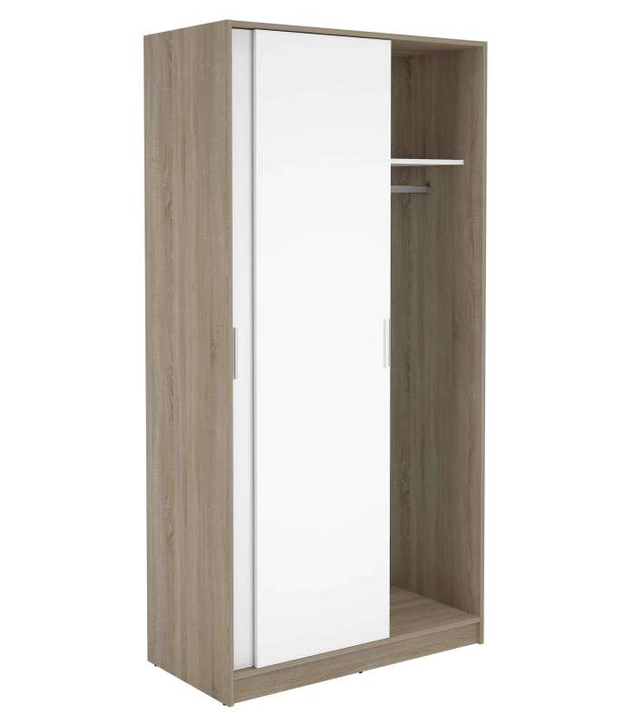 High shelf with 2 white doors -