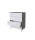 MD BLOCK Comoda 4 white drawers - Comodas and