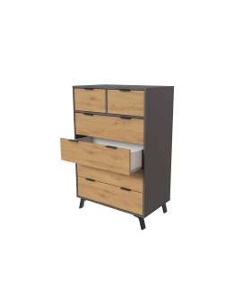 MD BLOCK Comoda 4 white drawers - Comodas and