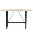 Adec Table loft High Bar Chêne sauvage et noir. -