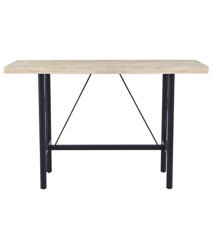 Adec Table loft High Bar Chêne sauvage et noir. -