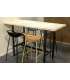 Adec High Table Bar loft loft Wild Oak and Black. -