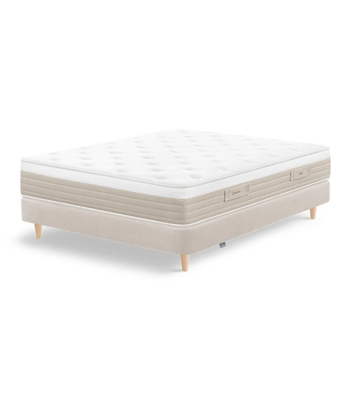 Matelas Solei de Sonpura ressorts ensachés HR avec visco et une épaisseur de 29 cm