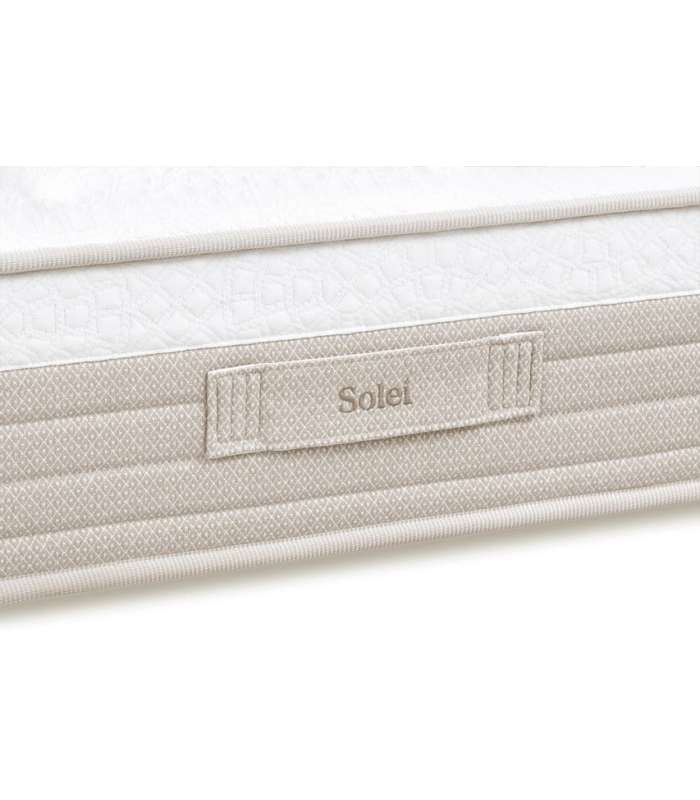 Matelas Solei de Sonpura ressorts ensachés HR avec visco et une épaisseur de 29 cm