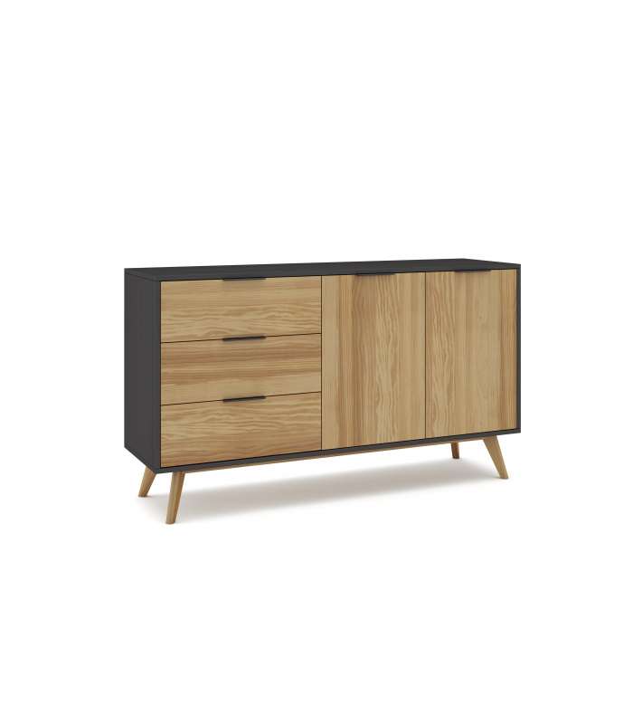 Mueble aparador para comedor modelo Valley 2 puertas 3 cajones varios colores a elegir.