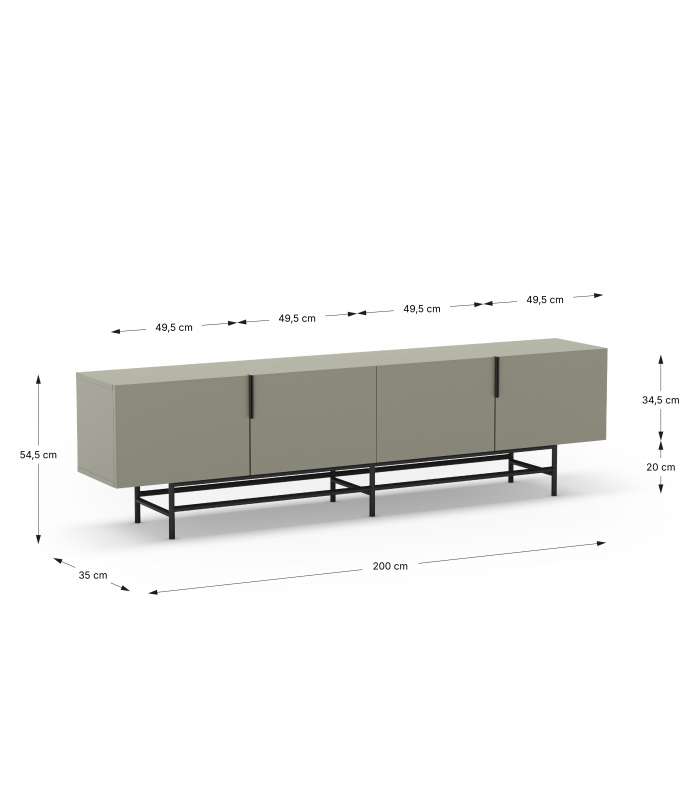 Mkric APARADOR MIRANDA 3P3C BLANCO/CERA -