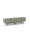 Mueble para televisión 4 puertas Elena acabado verde/negro, 55cm(alto) 200cm(ancho) 35cm(largo)