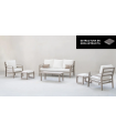 copy of Set garden terrace table + 2 armchairs steel Sulam-60.