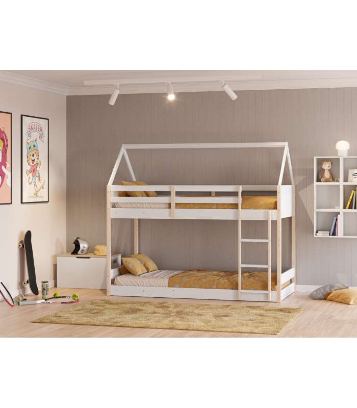 Buy CAMA CABAÑA PERLÉ 90X190 BL LAC/VERLSB282/GRIS