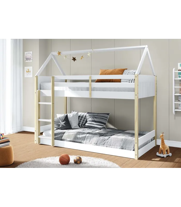 Buy CAMA CABAÑA PERLÉ 90X190 BL LAC/VERLSB282/GRIS