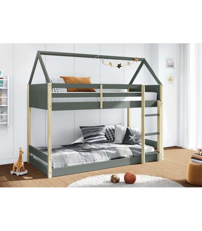 Buy CAMA CABAÑA PERLÉ 90X190 BL LAC/VERLSB282/GRIS