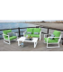 Hvea Set terrace garden table + 2 armchairs