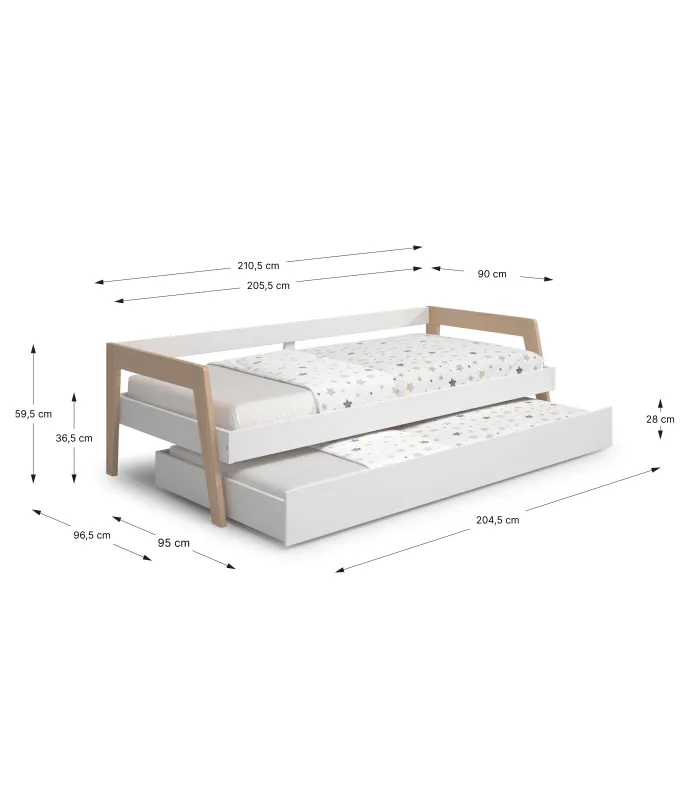 Cama nido juvenil ADAMO: diseño funcional y moderno
