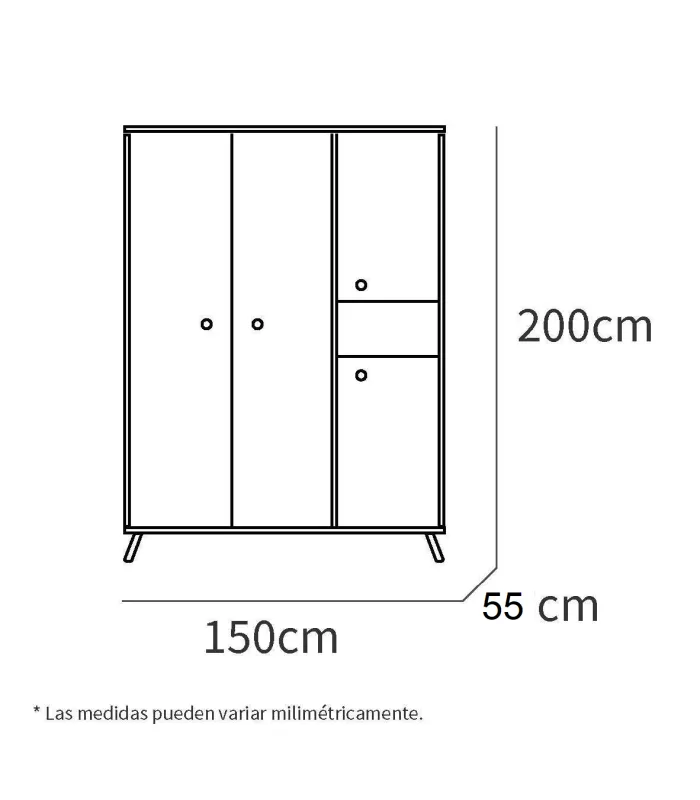 Ptarch Camila Wardrobe - Wardrobes - Wardrobes