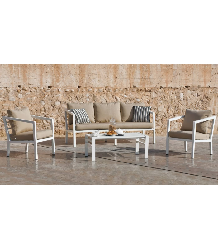 Hvea Set terrace garden table + 2 armchairs