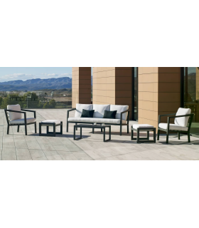 Hvea Set terrace garden table + 2 armchairs