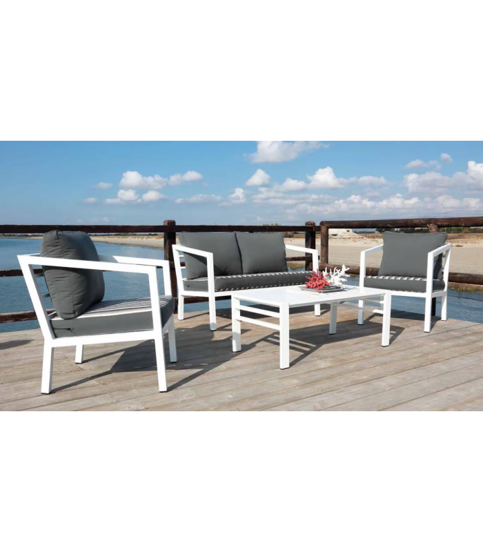 Hvea Set terrace garden table + 2 armchairs