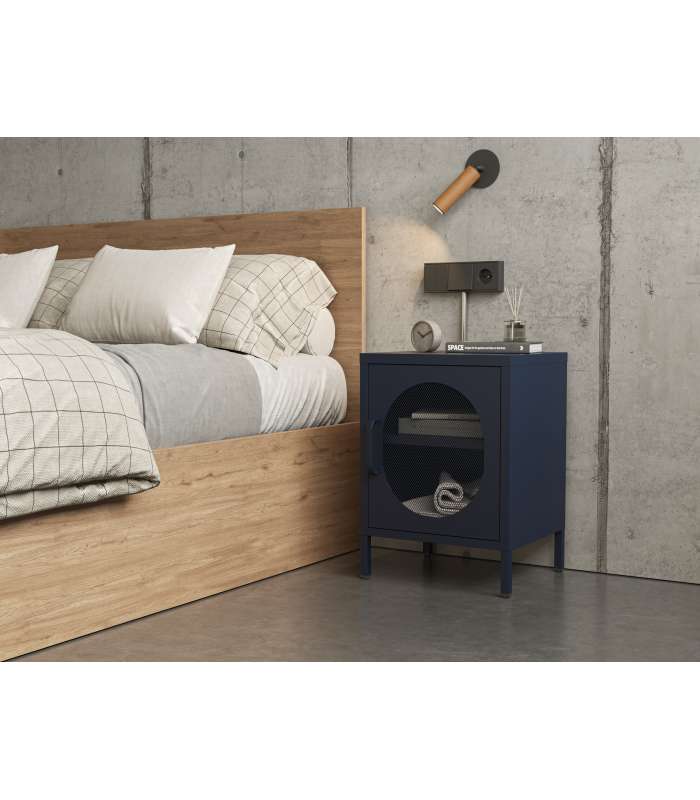 Mesita de noche para dormitorio modelo Yoko 2 cajones varios colores a elegir.