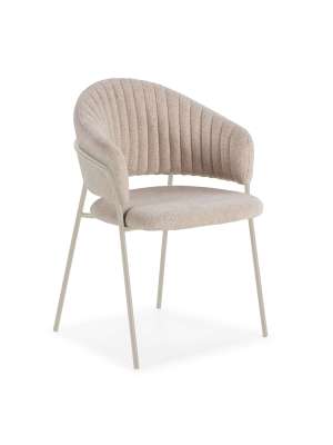 Pack de 2 sillones Lidia en beige, confort y estilo