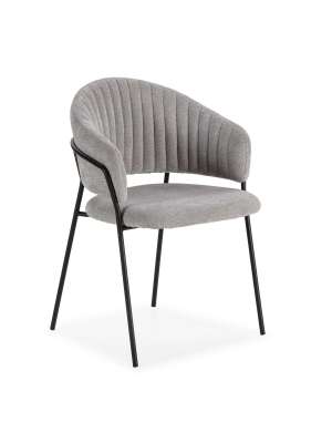 Sillones modelo Lidia en gris claro, pack de 2