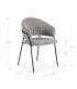 Lot de 2 chaises modèle Mali finition verte 79 cm (hauteur) 45 cm (largeur) 48 cm (longueur)