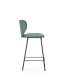 Lot de 2 chaises modèle Mali finition verte 79 cm (hauteur) 45 cm (largeur) 48 cm (longueur)