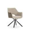 Pack de 2 sillones modelo Oliver tapizado textil beige, 81cm(alto) 60cm(ancho) 62cm(largo)