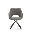 Pack de 2 sillones modelo Oliver tapizado textil gris, 81cm(alto) 60cm(ancho) 62cm(largo)