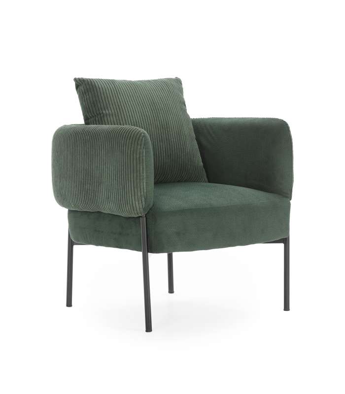 Lot de 2 chaises modèle Mali finition verte 79 cm (hauteur) 45 cm (largeur) 48 cm (longueur)