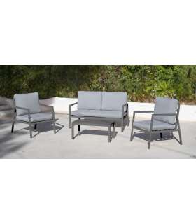 Hvea Set terrace garden table + 2 armchairs