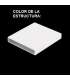 Conjunto terraza jardín aluminio Haston-7 con estructura en blanco.