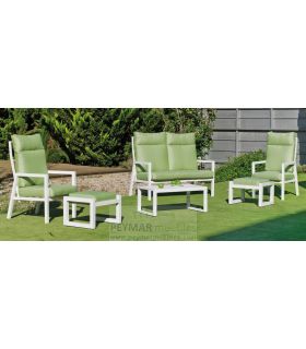 Hvea Set terrace garden table + 2 armchairs