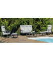 copy of Set garden terrace table + 2 armchairs steel Sulam-60.