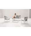 copy of Set garden terrace table + 2 armchairs steel Sulam-60.