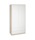 High shelf with 2 white doors -